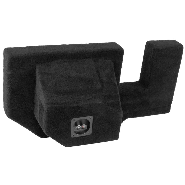 LVE-DOD-RAMQCCG3-S12S Custom Fit 400W RMS Single 12" Sealed Loaded Subwoofer Enclosure for 2002-2018 Ram Quad and Crew Cab Trucks