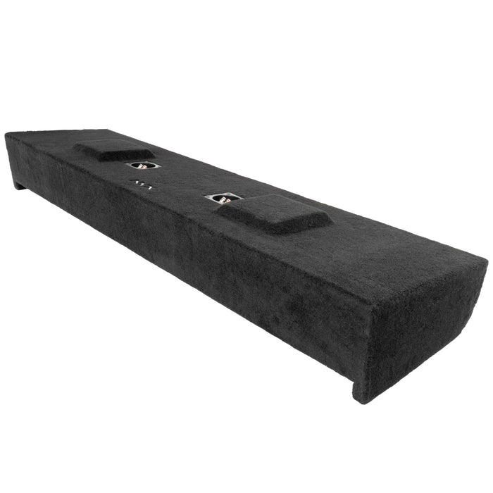 LVE-FRD-150CCG12-D12S Custom Fit 800W RMS Dual 12" Sealed Loaded Down Firing Subwoofer Enclosure for 2009-2018 Ford F-150 Super Crew Cab Trucks