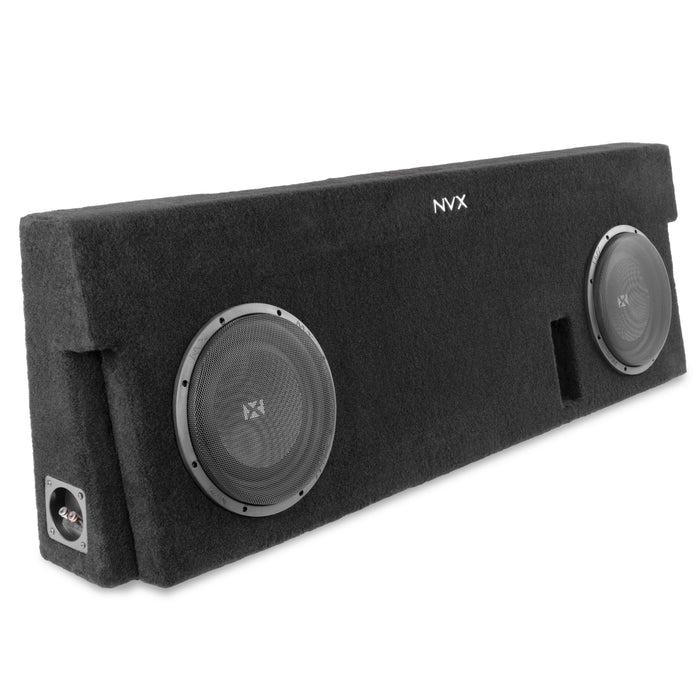 LVE-TOY-TUNCCG2-D10S Custom Fit 700W RMS Dual 10" Sealed Loaded Subwoofer Enclosure for 2014-2021 Toyota Tundra Crew Max Trucks