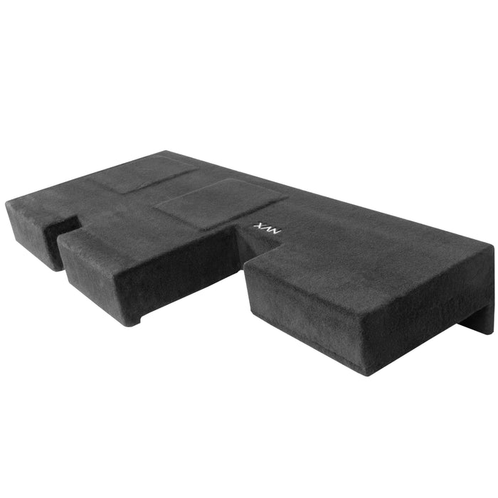 LVE-TOY-TUNDCG2-D10S Custom Fit 700W RMS Dual 10" Sealed Loaded Subwoofer Enclosure for 2007-2017 Tundra Double Cab Trucks