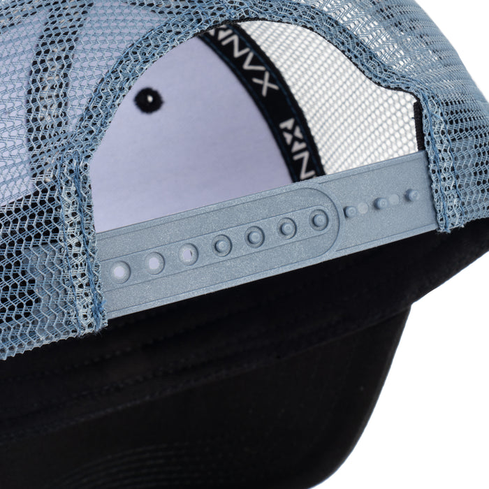 Classic Mesh Trucker Snapback Hat with Rectangular NVX Logo Patch