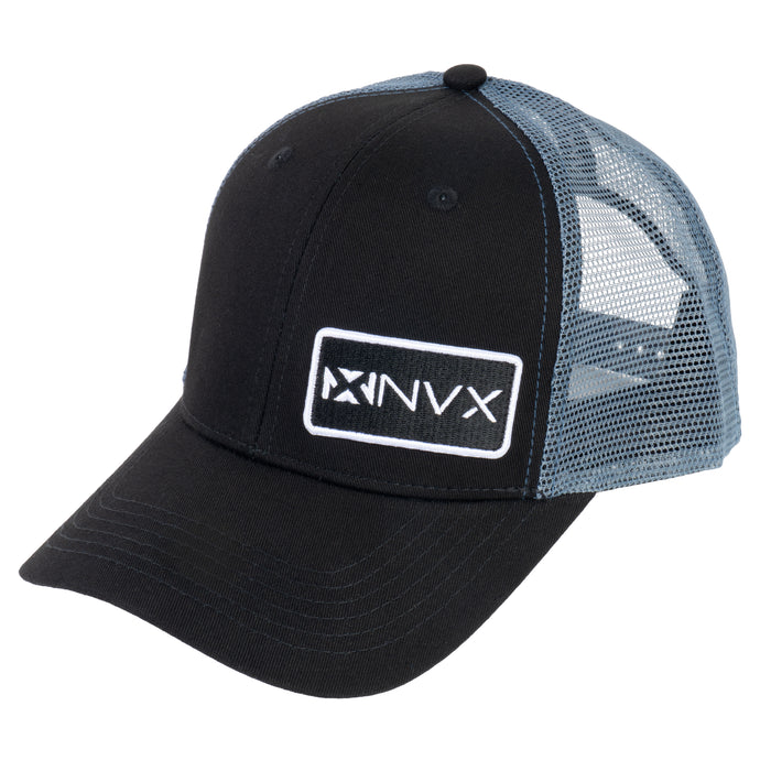 Classic Mesh Trucker Snapback Hat with Rectangular NVX Logo Patch