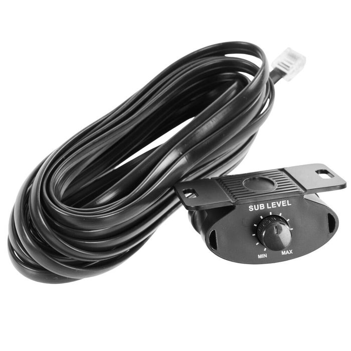 QBUS10P 500W Peak (200W) RMS 10" Ported Amplified Loaded Under Seat Subwoofer System with Remote Bass Knob and Amplifier Wiring Kit