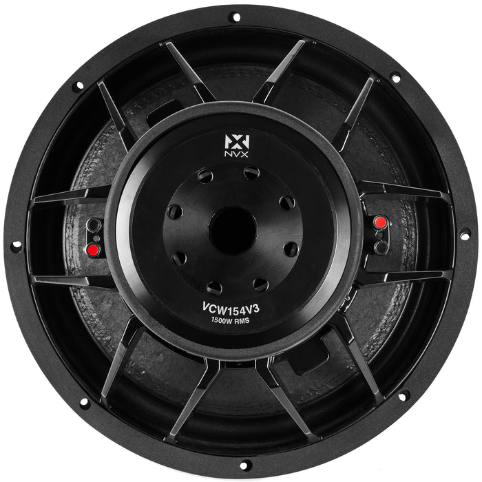 VCW154 Version 3 (VCW154v3) 3000W Peak (1500W RMS) 15" VC-Series v3 Dual 4-Ohm Subwoofer